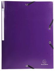 Carpeta solapas y gomas A4 Exacompta violeta