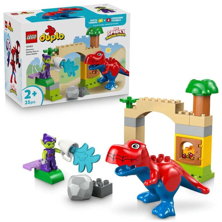 LEGO&reg; DUPLO Disney&trade; Dinosaure Spidey-Rex vs. L&rsquo;Home Ll&uacute;dic 10463