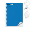 Notebook A4 Abacus tapa extradura 120 hojas 5x5 azul