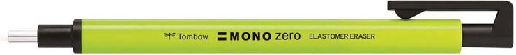 Portagomas Tombow Mono Zero amarillo ne&oacute;n