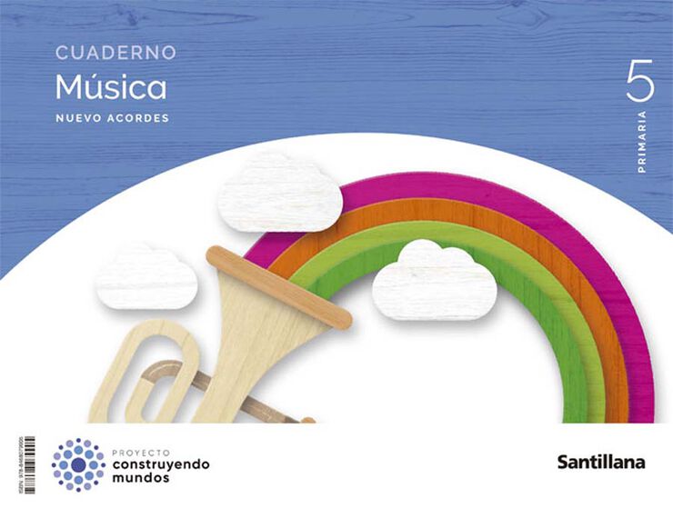 Cuaderno M&uacute;sica Acordes 5&ordm; Primaria