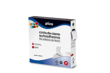 Cinta t&egrave;xtil adhesiva Plico 20mmx25m blanc