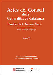 Actes del Consell de la Generalitat de Catalunya. Volum VI