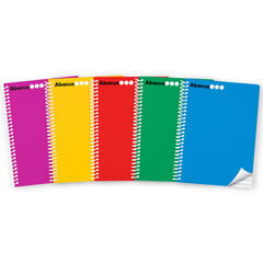 Libreta espiral Abacus A4 80 hojas pauta 2,5mm rojo