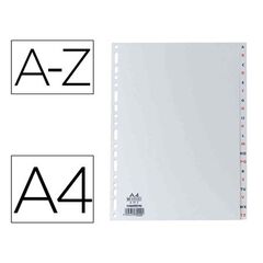 Separador alfab&eacute;tico Elba A4 gris