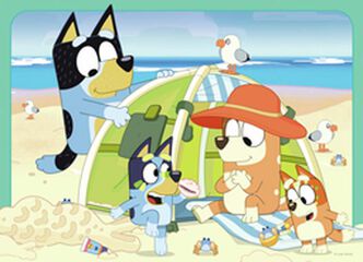 Puzle 4 X 42 peces Bluey