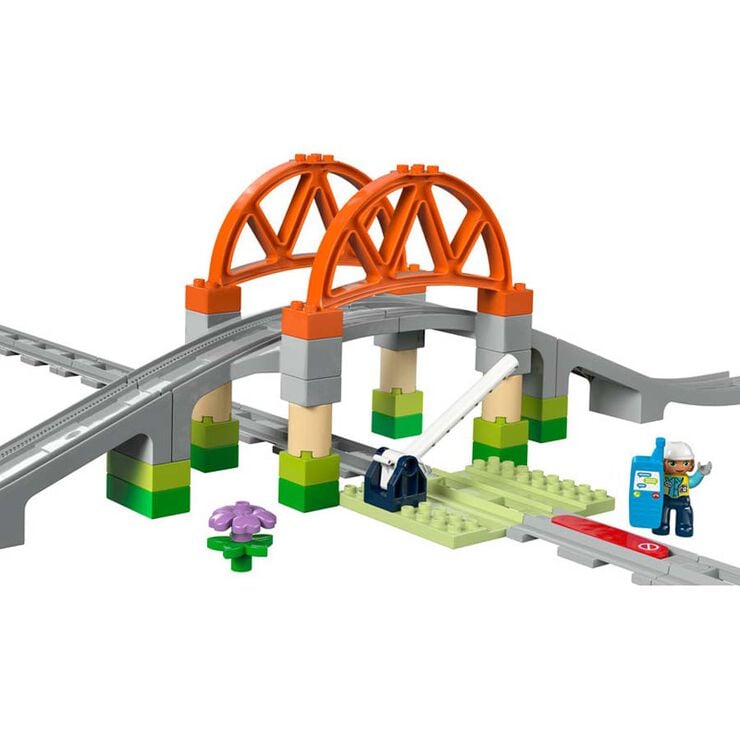 LEGO&reg; DUPLO Town Set d&rsquo;Expansi&oacute;: Pont i Vies Ferrovi&agrave;ries 10426