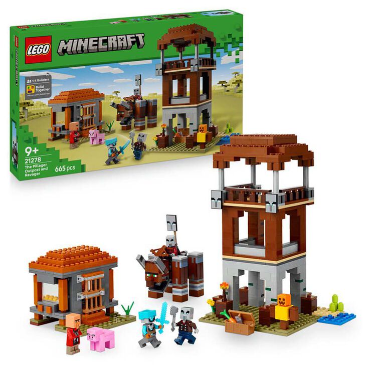LEGO&reg; Minecraft El Campament dels Salvatges i el Devastador 21278