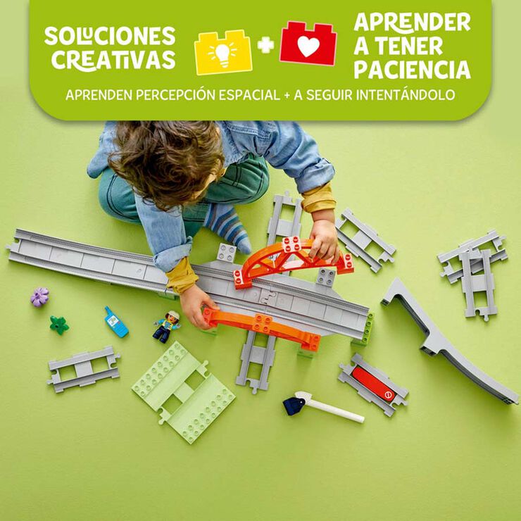 LEGO&reg; DUPLO Town Set d&rsquo;Expansi&oacute;: Pont i Vies Ferrovi&agrave;ries 10426