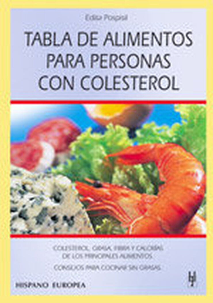 Tabla de alimentos para personas con col