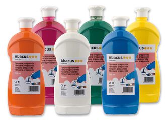 T&eacute;mpera preparada Abacus 750ml blanco