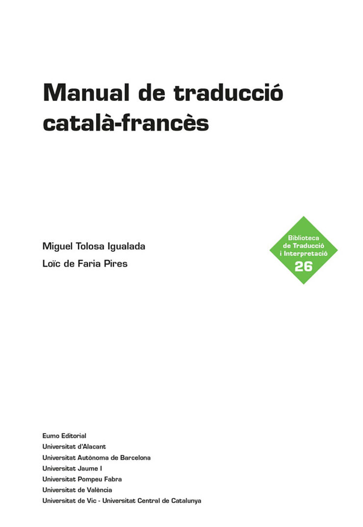 Manual de traducci&oacute; catal&agrave;-franc&egrave;s