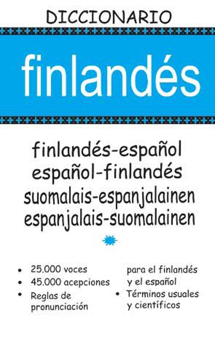 Diccionario Finland&eacute;s-Espa&ntilde;ol / Espa&ntilde;ol-Finland&eacute;s