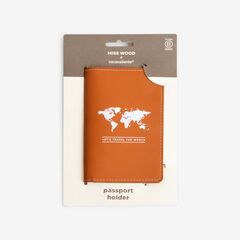 Porta passaport Miss Wood Vacavaliente marr&oacute;