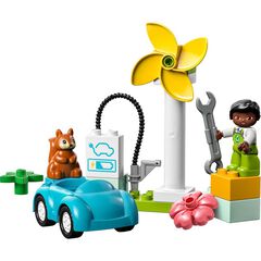 LEGO&reg; Duplo Town Aerogenerador y Coche El&eacute;ctrico 10985