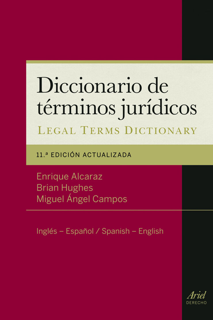 Diccionario de t&eacute;rminos jur&iacute;dicos
