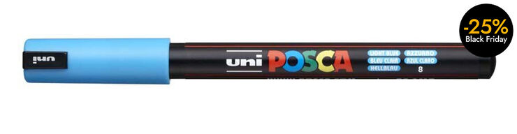 Retolador Posca PC-1MR 0,7mm blau clar