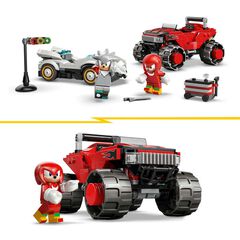 LEGO&reg; Sonic the Hedgehog&trade; Coche de Silver vs. Monster Truck de Knuckles 77118