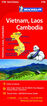 Mapa nacional Vietnam, Laos y Camboya