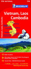 Mapa nacional Vietnam, Laos y Camboya
