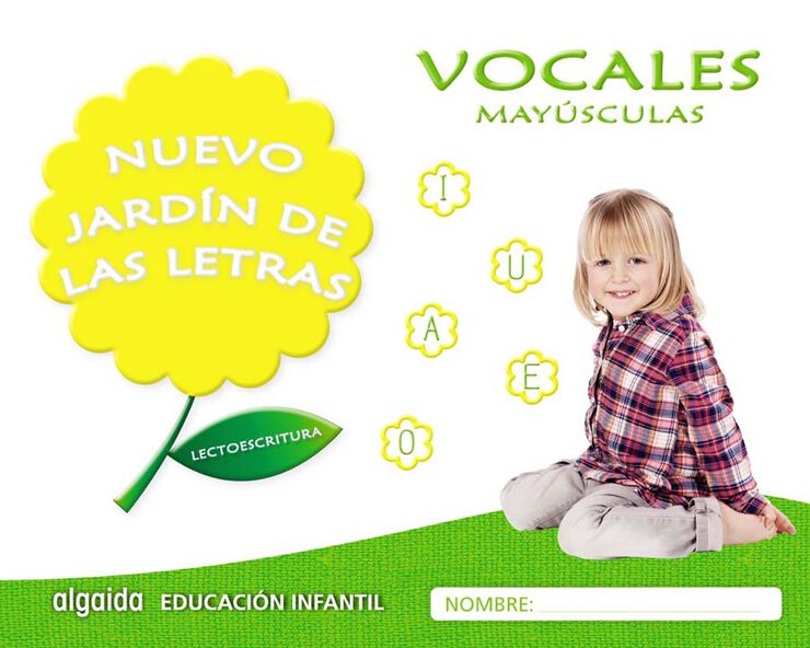 Jard&iacute;n Letras Vocales May&uacute;scula Infantil