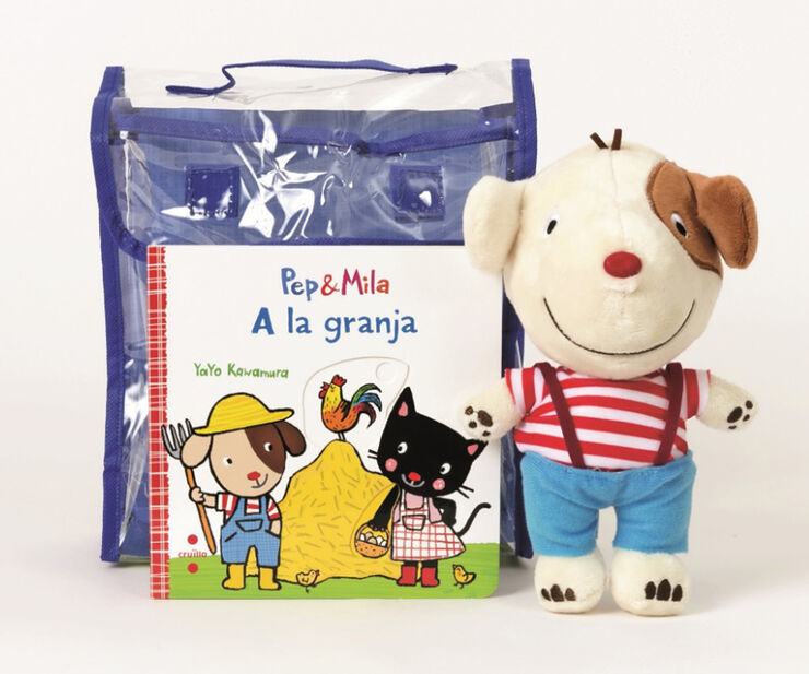 Pep i Mila. A la granja. Lot llibre + nino Pep