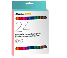 Retolador Abacus doble punta 24 colors