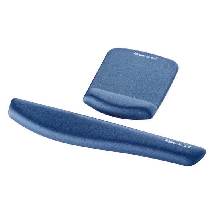 Reposamu&ntilde;ecas para teclado foam Fellowes PlusTouch azul