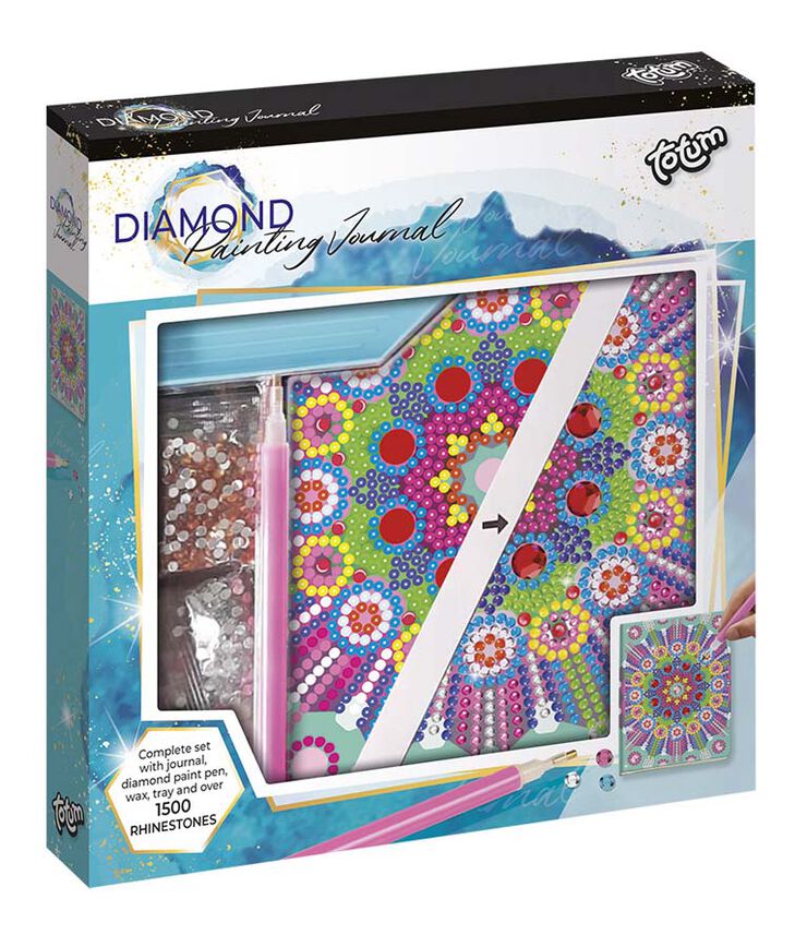 Libro decora con Diamantes Mandala Rosa