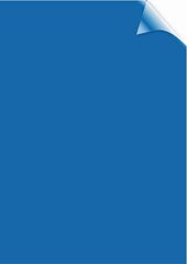 Tapes d'enquadernar A4 Fellowes PVC 180 micres transparent blau 100u