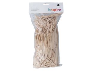 Palos mini planos de madera Innspiro natural 2500u