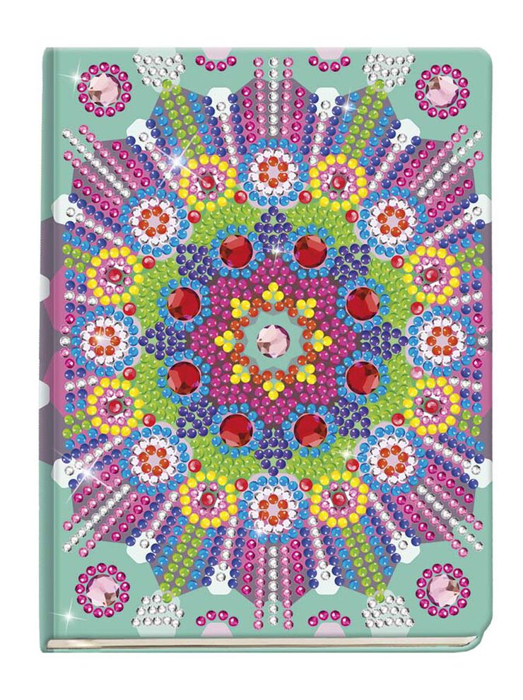 Libro decora con Diamantes Mandala Rosa