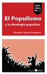 EL populismo y las ideolog&iacute;as populistas en Espa&ntilde;a