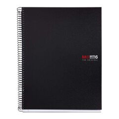 Notebook 6 Miquelrius A4 150 hojas 5x5 negro