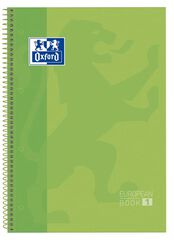 Notebook Oxford EuropeanBook 1 A4 80 fulls 5x5 verd poma