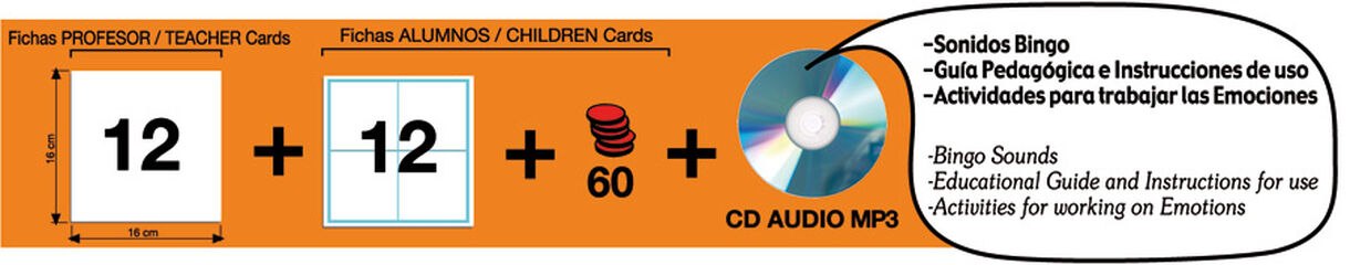 Joc d'associaci&oacute; Akros Loto Sonora Les emocions