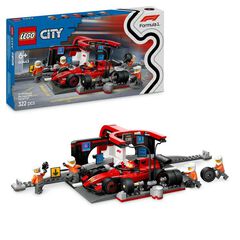 LEGO&reg; LEGO City Parada a Boxes de F1&reg; i Equip de Mec&agrave;nics amb Cotxe Ferrari 60443