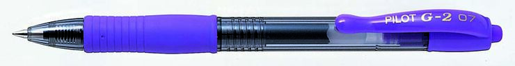 Bol&iacute;grafo Pilot G-2 lila pastel 12u
