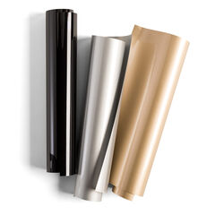 Iron-On negre/or/plata 3 fulls