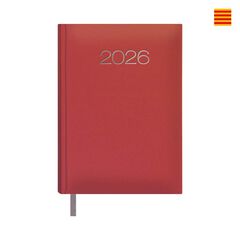 Agenda Dohe Lisboa 14x20 dia/p&agrave;g catal&agrave; 2026 vermell