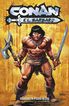 Conan El B&aacute;rbaro. Grabado en piedra negra