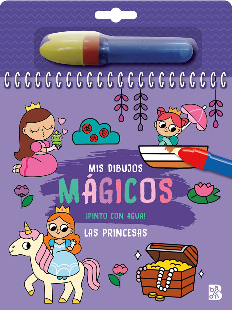 Pinto con agua - Las princesas
