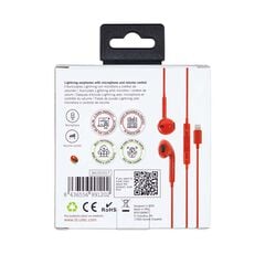 Auriculares St&eacute;reo Conector Lightning rojo