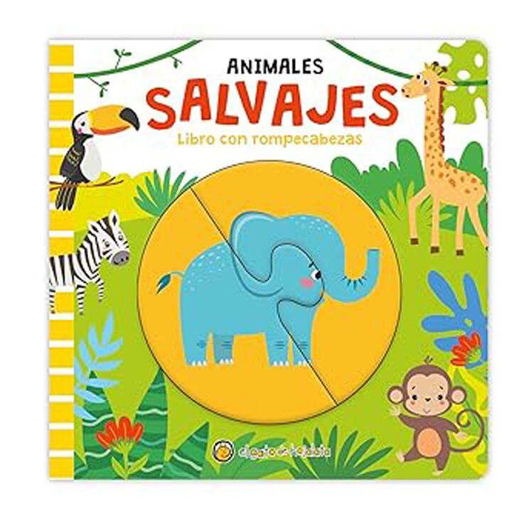Libro con rompecabezas - Animales salvajes