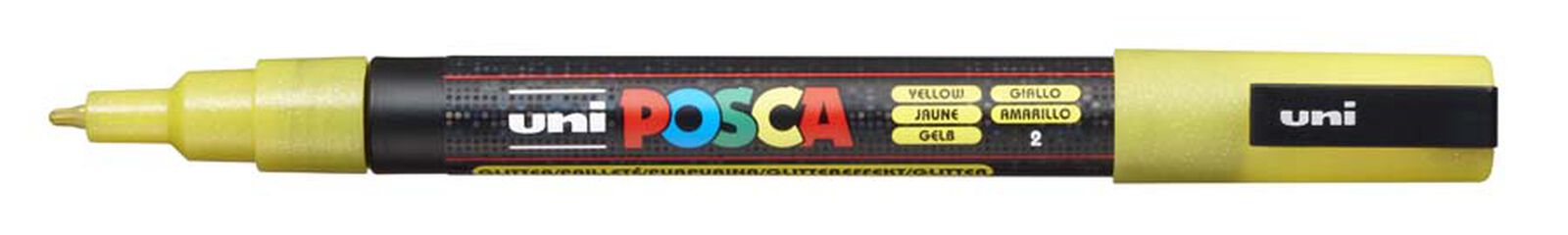 Retolador Posca PC-3M 0,9-1,3mm groc glitter
