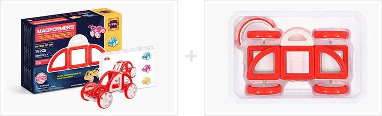 Megaformers Primer Buggy magn&eacute;tico 14 piezas