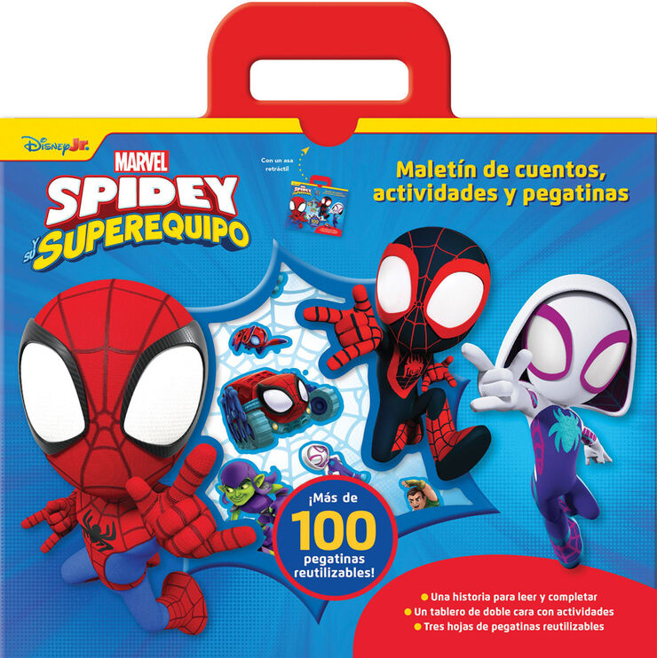 Spidey y su superequipo. Malet&iacute;n de cuentos, actividades y pegatinas