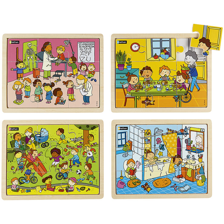 Puzzles crecer con salud