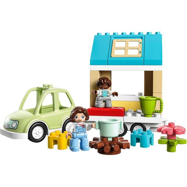 LEGO&reg; Duplo Casa Familiar amb Rodes i Cotxe 10986