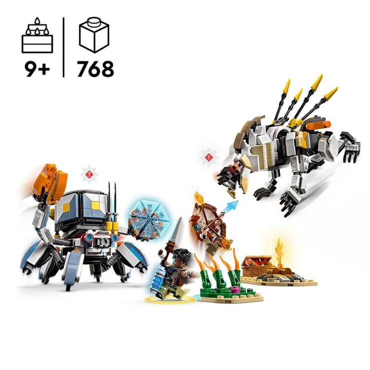 LEGO&reg; Horizon Aloy y Varl vs. Cangrejo y Dientes Serrados 77037